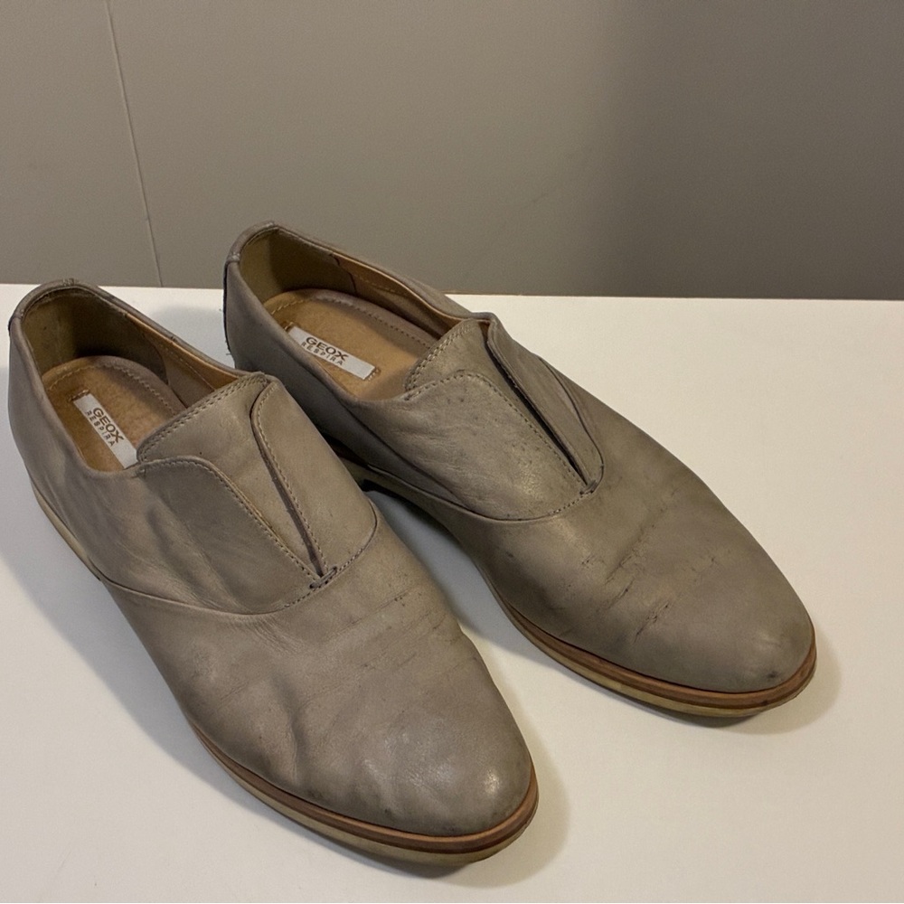 Geox Women's Gray Slip-On Loafers